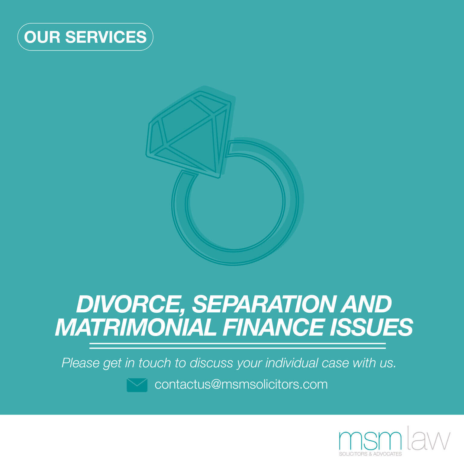 Divorce, Separation and Matrimonial finance issues